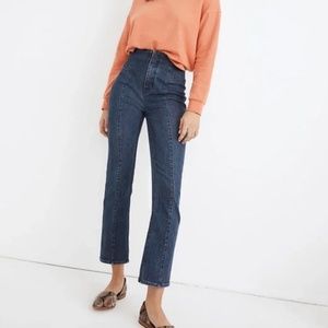 Madewell Slim Demi-Boot Jeans in Reyes Wash: Seamed TENCEL™ Denim Edition 29